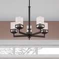 thumbnail image 3 of 40595-07 Livex Lighting Harding - 5 Light Chandelier in Modern Style - 25 Inches wide by 28.5 Inches high-Bronze Finish    -Traditional Installation, 3 of 9