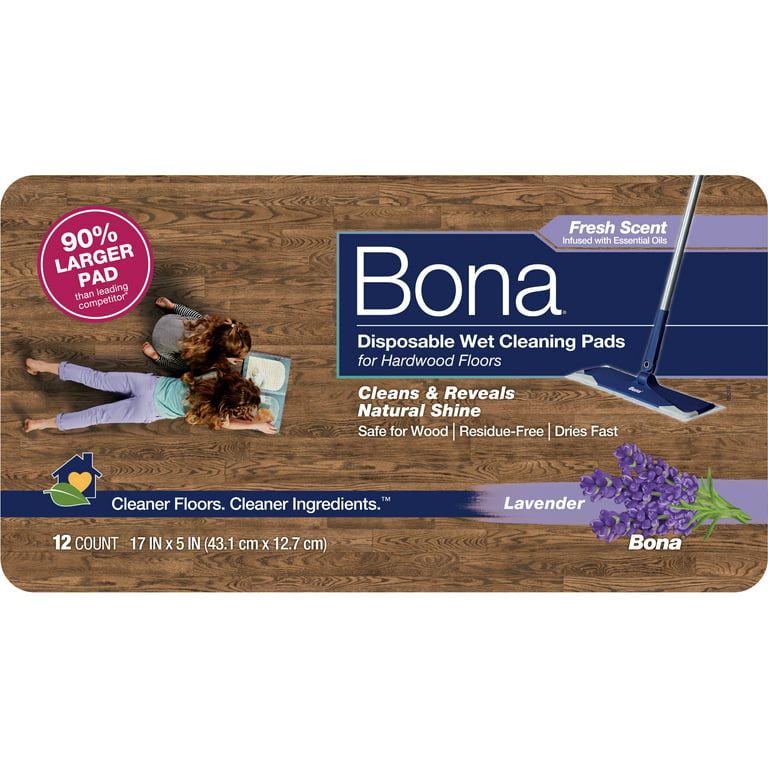 Bona Hardwood Floor Cleaner Disposable Wet Mop Cleaning Pad