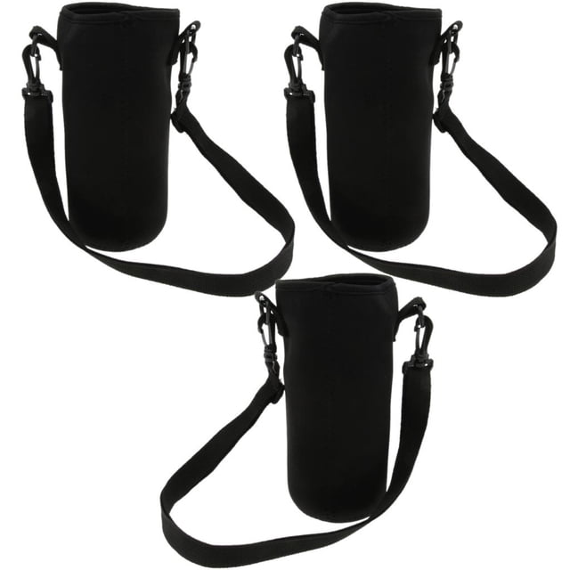 de botella de agua de neopreno de 3 paquetes, funda con aislamiento, soporte para bolsa con correa Sharpla Cubierta de botella de agua al aire libre