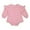 Pink, variant on lnmuld Kids One-piece Solid Color Girls Long Sleeve Romper Jumpsuit with Crewneck Sweatshirt and Oversized Ruffle Detail Cozy Fall Bodysuit Outfit Size:3-6 Months