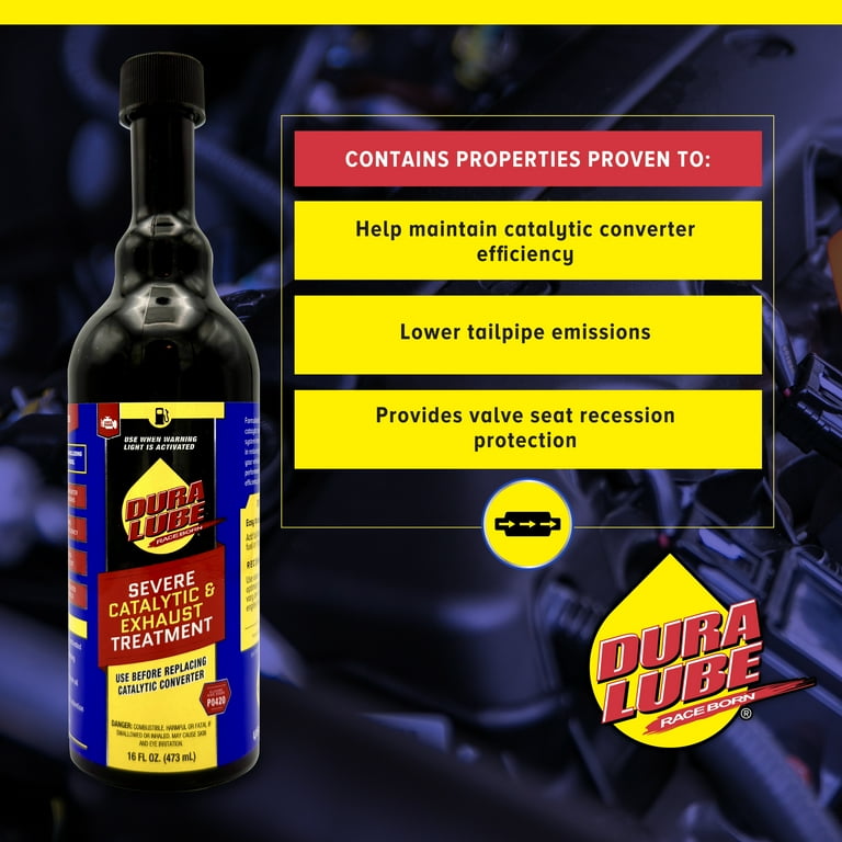 Dura Lube Catalytic Converter Cleaner, Exhaust Treatment Emissions Addititve, 16 oz