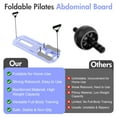 thumbnail image 6 of Rican Pilates Board, Foldable Ab Board, Multifunctional Abdominal Board for Home, 300 lbs Abs Workout Equipment with Knee Pad, Portable Pilates Reformer for Full Body Workout, Purple, 6 of 10