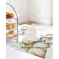 thumbnail image 4 of Easter Bunny Eggs Kitchen Dish Towels for Drying Dishes Set of 2, Spring Tulip Flowers Leaves Rustic Green Waffle Weave Microfiber Hand Tea Bathroom Towels Quick Dry & Absorbent Towel 12x12, 4 of 7