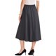 thumbnail image 3 of FALDA A-LINE PARA MUJERES INSPIRE CHIC, CINTURA ALTA, MIDI, CON PLIEGUES, GRIS, PARA OFICINA, 3 of 6