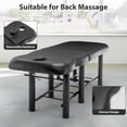 thumbnail image 4 of Sesslife Massage Table with Adjustable Headrest and Backrest, Modern Spa Salon Facial Bed with Bottom Shelf Storage Shelf for Eyelash Extensions Beauty Tattoo, Memory Foam Sponge Mattress, Black, 4 of 9
