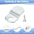 thumbnail image 2 of Uxcell Paquete de 10 Clips de Lienzo Offset, Clips de 0.95" x 0.52" con 10 Tornillos de 0.1" Offset para Marco de Fotos Pintura en Lienzo [Plateado], 2 of 6