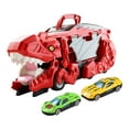 thumbnail image 2 of Dino Transporte Coche Dinosaurio Tragar Vehículo Tragar Transporte Jugar Vehículo Juguete para Edades 3 4 5 años Niño Niños Preescolar , Rojo con 2 Rojo con 2 autos., 2 of 8
