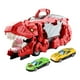 thumbnail image 2 of Vehículo de dinosaurio tragador, juguete Montessori, coche de juguete deslizante Rojo con 2 autos., 2 of 9