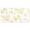 Yellow/Coral, variant on Martha Stewart Amber Floral Daisy Stripe Reverisble Water Resistant Kitchen Mat, Yellow/Coral, 20"x39"