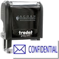 thumbnail image 1 of Self-Inking Confidential with Envelope Stamp, Trodat Printy 4911, Press and Print Stamping, Impression Size 5/8" x 1-1/2", Up to 10,000 Impressions - Blue Ink, 1 of 10