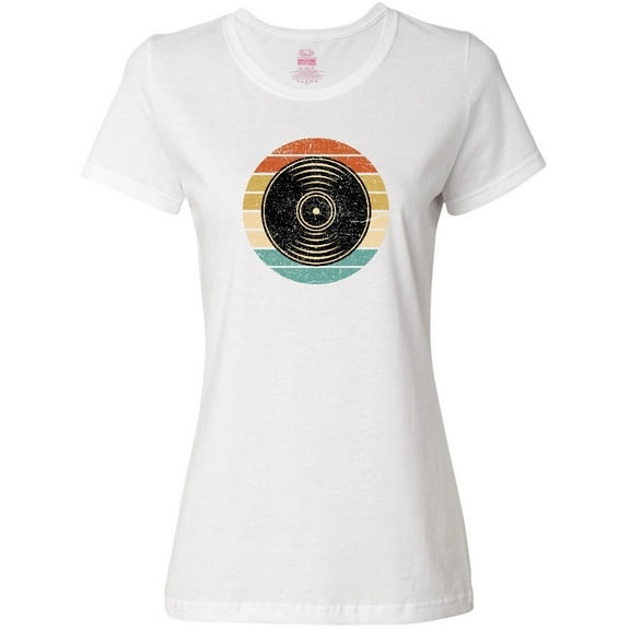 Inktastic Retro Vinyl Record Music Vintage Sunset Women's T-Shirt