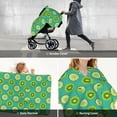 thumbnail image 6 of Car Seat Cover Baby, kiwi Lemon Baby Car Seat Cover for Baby Boys Girls Newborn , Infant Car Seat Canopy Cover Nursing Breastfeeding Cover Warm Blanket, 6 of 7