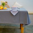 thumbnail image 3 of JYFLZQ Grey Tablecloth 60 x 120 Inch Rectangle Table Cloth for 4 Foot Tables Stain Resistant Wrinkle Free Table Cover, 3 of 6