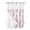 Red, variant on No Hook Shower Curtain with Snap-in Liner, Green Botanical Waterproof Fabric Bathroom Curtains, Pastoral Elegant Spring Floral Rustic Bath Curtains & Mesh Top Window Narrow 36"x78"
