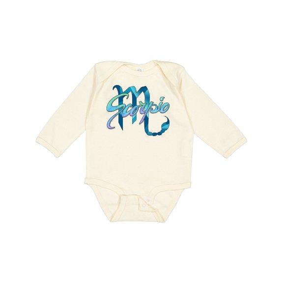 Inktastic Scorpio Zodiac Sign Boys or Girls Long Sleeve Baby Bodysuit