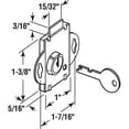 thumbnail image 2 of Prime-Line Mail Box Lock, Keyed, 1/4 in. Bolt, Brass Plated, 2 of 2