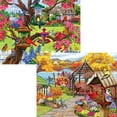 thumbnail image 3 of Bits and Pieces 4-In-1 Bundle Rustic Gardens 1000 Piece Jigsaw Puzzles by Nancy Wernersbach 20" x27", 3 of 9
