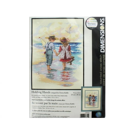 UPC: 0088677137212 | Dimensions Cross Stitch Kit 9×12 Holding Hands