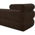 thumbnail image 6 of Meridian Furniture Kennedy Brown Faux Shearling Teddy Fabric Bench, 6 of 14