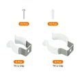 thumbnail image 3 of Unique Bargains T5 T8 U Clips Support pour Ampoule LED Support Tube Fluorescent Pinces Blanc Lot de 16, 3 of 5