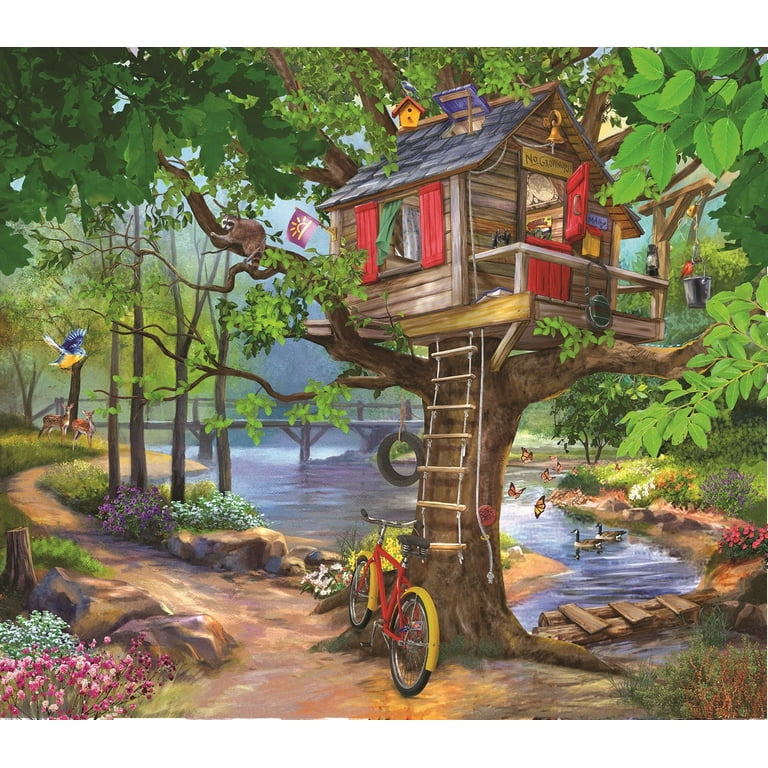 SUNSOUT Footbridge 1000 Piece Jigsaw Puzzle | Bigelow Illustrations Art | 20x27 Inches | Made In USA
