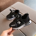 thumbnail image 3 of Actoyo Toddler Baby Breathable LED Light Shoes Sport Sneaker Black, 3 of 6