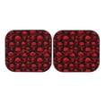 thumbnail image 7 of Balery 2 Piece Red Skulls Car Windshield Sun Shade|Foldable Front Windshield Shade for Car Front Window for Most Sedans SUV Truck-Medium, 7 of 7