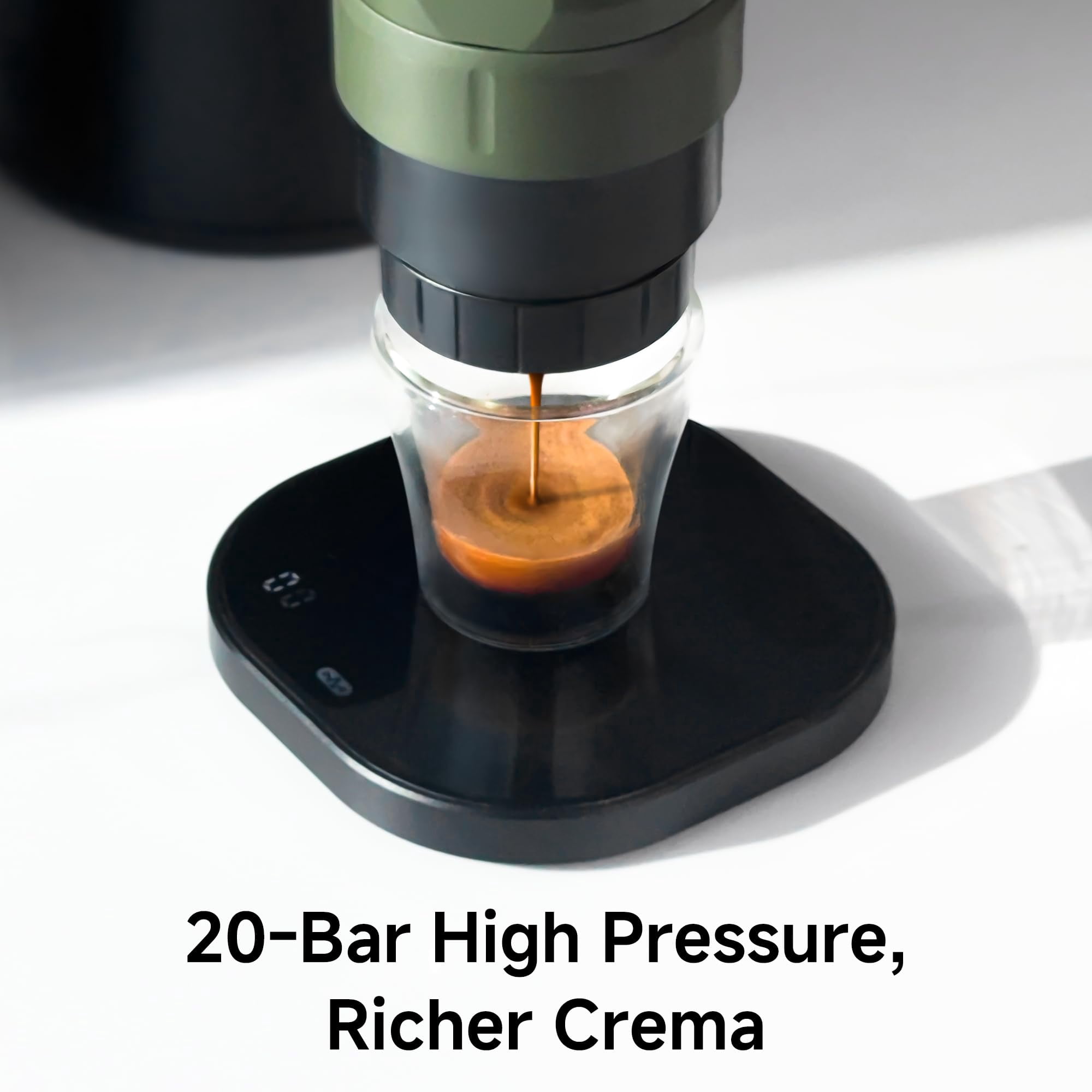 HiBREW H4C Portable Espresso Machine, 20Bar Wireless Coffee Maker for Travel, Car and Home