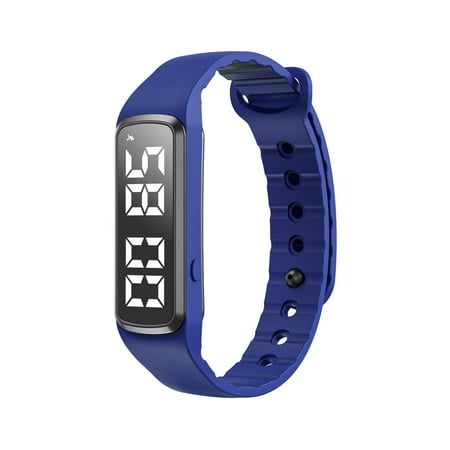 Fit Sleeps Wrist Alarm,Alarm Watch,Waterproof Vibrating Alarm Clock Watch with Light-Up Display, Dual Alarms for Sleep & Sports Timekeeping(Dark Blue)