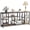 Gray Black, variant on Fnova 70.9" Extra Long Industrial Console Table, 3-Tier Narrow Entryway Table with Storage Shelves, Sturdy Sofa Table for Living Room, Hallway