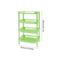 thumbnail image 3 of Fufafayo Four Layer Storage Rack, Bathroom and Kitchen Organizer, Multi Tier Desktop Shelf, Space Saving Countertop Storage for Toiletries Cosmetics Spices, 3 of 6