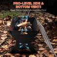 thumbnail image 4 of Coliware 3Pcs Portable Folding Charcoal Grill, Heavy Duty Multifunctional Campfire Grill with Carry Bag & Premium Grate for Camping, Fire Pit for Backpacking, Picnic, Patio, Backyard Outdoor Cooking, 4 of 13