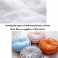 thumbnail image 2 of Almohada decorativa de terciopelo suave, exquisitamente hecha a mano con elegantes detalles de botones, uso versátil para el hogar y la oficina, diseño plisado de alta calidad, transpirable y, 2 of 6