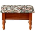 thumbnail image 2 of Frenchi Furniture Queen Anne Style Footstool w/ Storage, 2 of 5