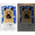 thumbnail image 2 of Caroline's Treasures SC9375CNL Cairn Terrier Winter Snowflakes Holiday Ceramic Night Light, 6x4x3", multicolor, 2 of 2