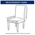 thumbnail image 5 of Stretch Chair Covers for Dining Room,Printed Chair Slipcovers Universal Removable Washable Anti-Dust Soft Super Fit Chair Protector for Hotel Kitchen Banquet Wedding-6 Pcs-G, 5 of 7