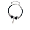 thumbnail image 2 of Delight Jewelry Silvertone Small Gymnast Balance Beam Wife Celtic Knot Leather Bead Bracelet, 7"+2" Extender, 2 of 4