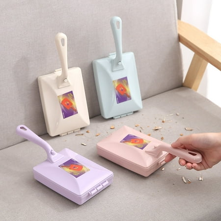 

Double Head Handheld Carpet Table Mat Brush Multi-functional Manual Plastic Sweeper Dirt Long Collector Brushes Random Color Beige