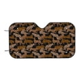 thumbnail image 6 of Lsque Leopard Print Car Windshield Sun Shade | Accordion Folding Style Auto Shade for Car Truck SUV Van | Blocks UV Rays Sun Visor Protector | Small, 6 of 7