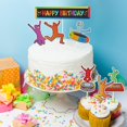 thumbnail image 3 of Cake Topper EQ EvairisQing Rainbow Jump, feliz cumpleaños, 3 of 5