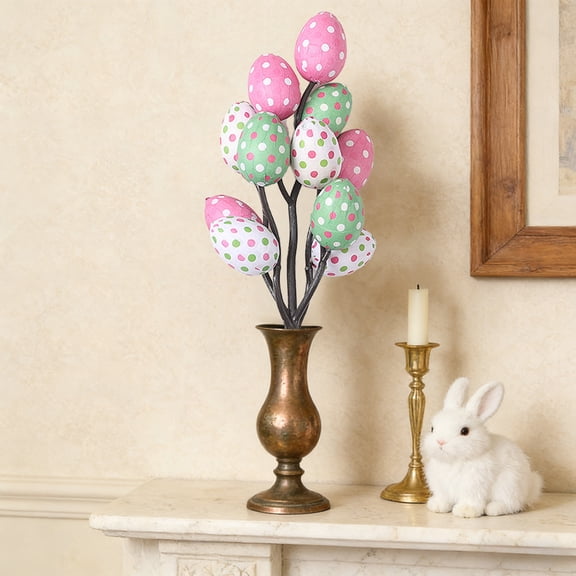Stijggn Easter Floral Picks Easter Decor Artificial Easter Picks and Sprays Rustic Easter Decorations for Easter Home Decor and Flower Arrangement