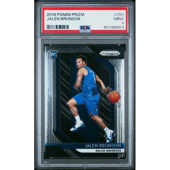 Jalen Brunson 2018 Panini Prizm Basketball Rookie Card #250 Graded PSA 9