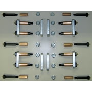 MORryde UO12-024 Heavy Duty Shackle Upgrade Kit, Stock / Equaflex 3-1/8" Shackles - Triple Axle