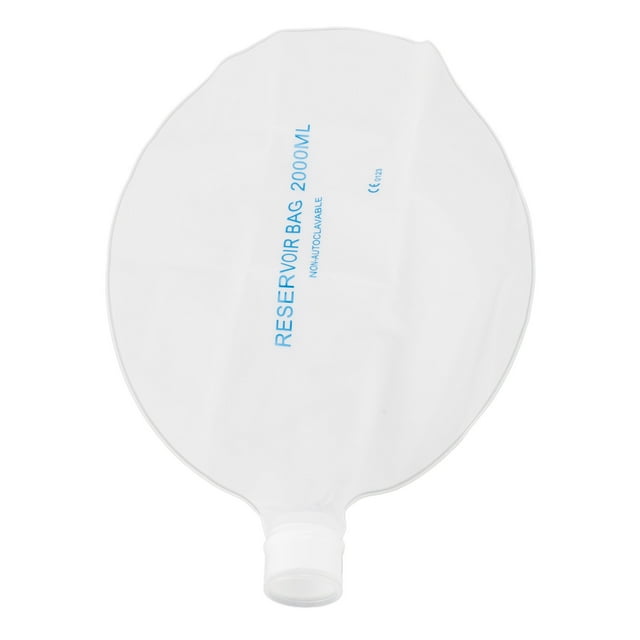 Bolsa De Depósito Para Rebreather De Oxígeno, Bolsa De Depósito De Resucitador Compatible Con Ajuste Universal, Portátil De 2000 Ml Para Adultos Para Emergencias