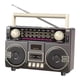 thumbnail image 2 of Radio portátil AM SW de 3 bandas con soporte para tarjeta TF y USB para casa, oficina y exteriores. Gris, 2 of 9