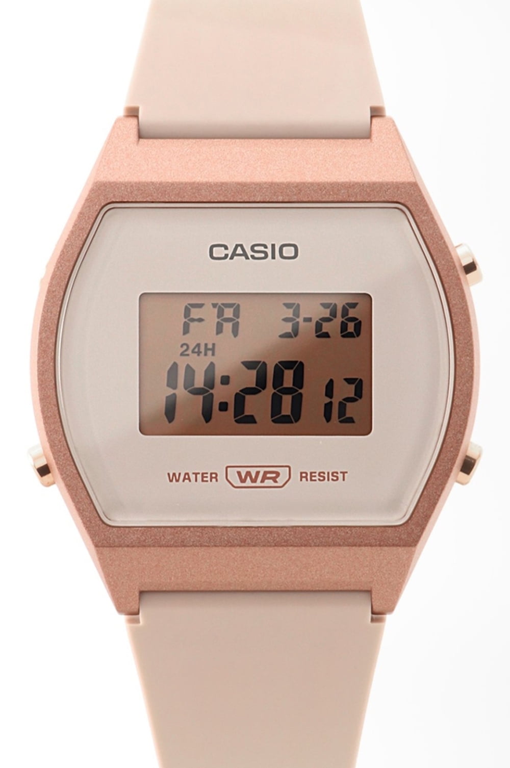 pasos amplitud Decir Casio Female Adult's Sports Digital Rose Gold Tone/Pink Resin Watch  LW204-4A - Walmart.com