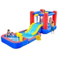 thumbnail image 1 of Casa hinchable WELLFUNTIME con tobogán acuático y piscina, 1 of 7