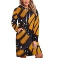 thumbnail image 1 of Robe Mandala Monarch pour Femmes Automne Hiver Manches Longues Mode avec Poches Robes à Capuche Monarch, 1 of 5