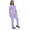 Purple, variant on V Neck Unisex Scrub Set, Top and Pants Lightweight Stretch Fabric for Home Attendant and Nurse Uniform
