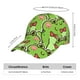 thumbnail image 2 of Fotbe Cute Green Frog Gorro Clásico de Béisbol, Gorra Ajustable con Broche Snapback, Gorro de Exterior de Algodón Suave, 2 of 6